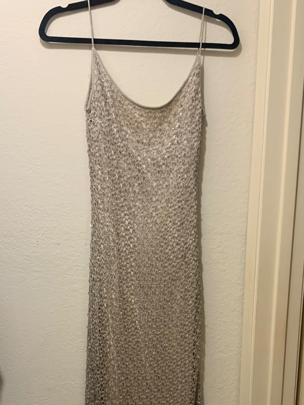 Beautiful Vintage beaded CARMEN MARC VALVO long slip dress